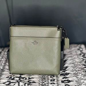 Brand new Genuine Olive green crossbody coach bag